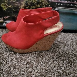 Orange Carlos wedges